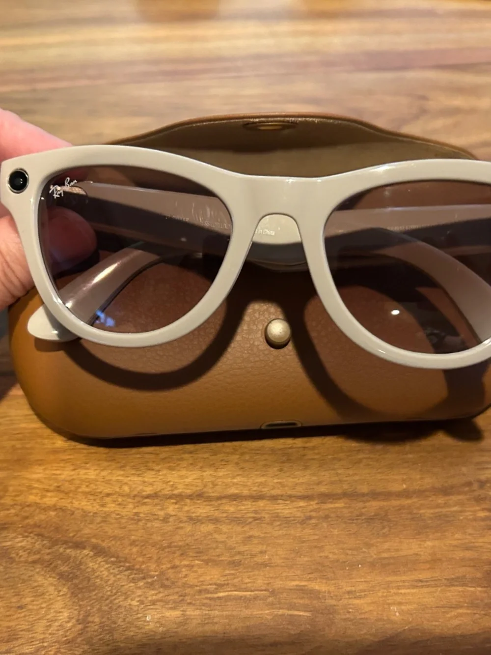 Meta Ray-Ban Gray Matte Frame Sunglasses with Brown Lenses